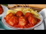 Albondigas en salsa de tomate frito