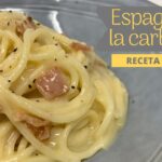 Espaguetis carbonara receta sin nata