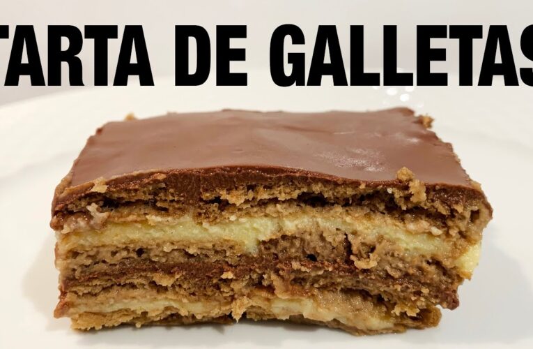 Deliciosa Tarta de Galletas con Natillas Compradas ¡Fácil y Rápido!